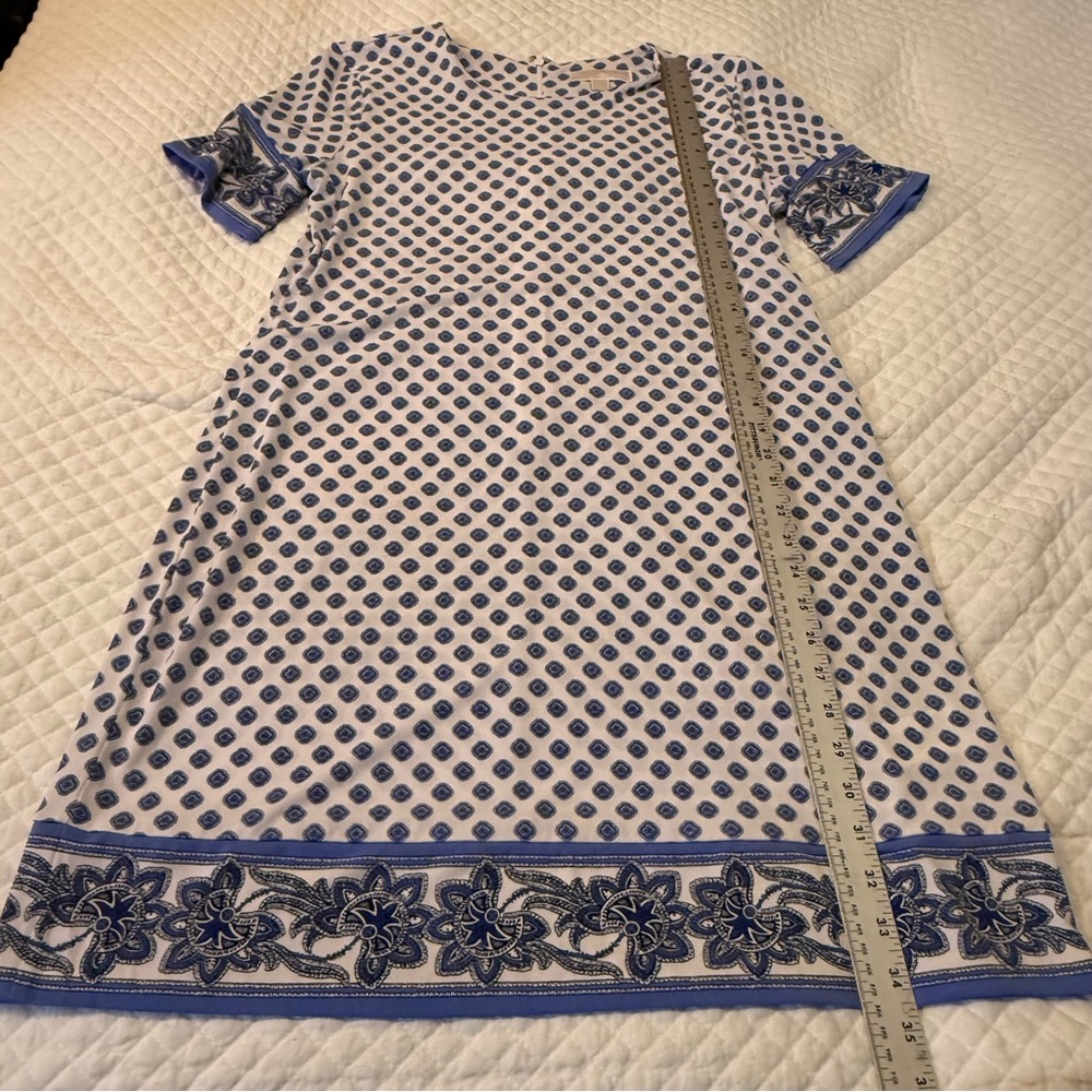 Michael Kors white and Blue Patterned Dress - Picture 4 of 13